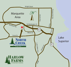 Location Map in Marquette